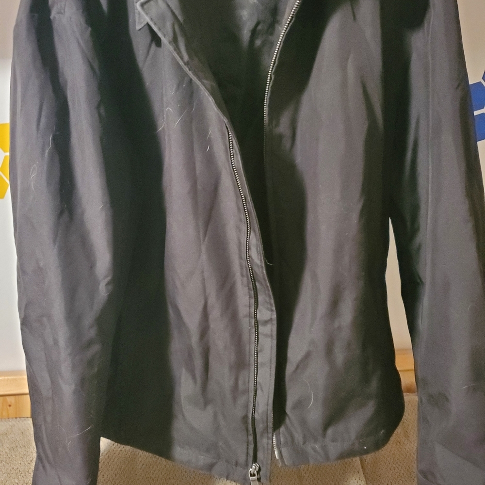 Black men's spring coat